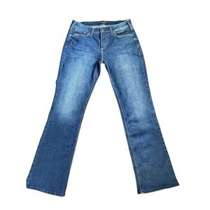 Silver Jeans Womens 33W/33L Blue Suki Mid Rise Slim Boot Stretch Bootcut Denim